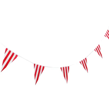 1 Комплект Полосатый баннер с овсянкой, Карнавальный Треугольный флаг, вымпел, гирлянда, украшение для вечеринки (L)
