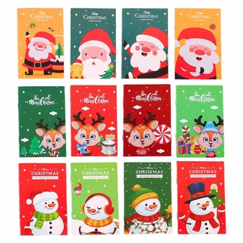 10шт маленьких рождественских блокнотов Карманные блокноты Мини-блокноты Маленький блокнот для письма