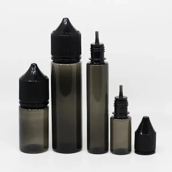 1шт Черная Прозрачная бутылка для выжимания жидкости из ПЭТ пластика 10/15/30 жира/30 длины/60/100/ Флаконы с маслом для глазных капель в форме ручки объемом 120 мл.