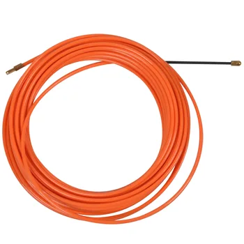 4 мм 15-Метровое Оранжевое Направляющее устройство, Нейлоновый Электрический кабель, Толкающие Съемники, Воздуховод, Змеиная Удочка, Рыбная лента, проволока