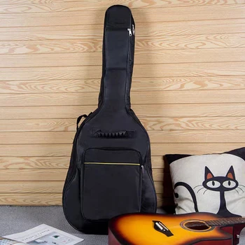 41-дюймовая сумка для фолк-гитары, двойной рюкзак из ткани Оксфорд, сумка для музыкальных инструментов