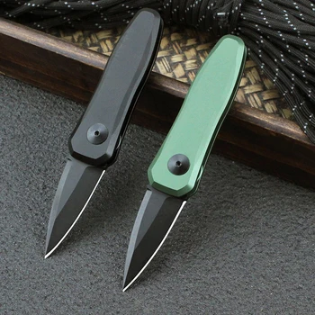 7500 Складной карманный нож с черным титановым покрытием Лезвие авиационная алюминиевая ручка Мини маленькие походные ножи портативные