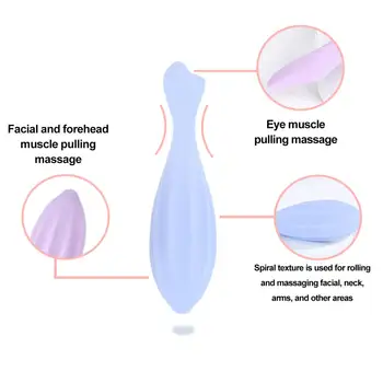Beauty Roller Stick Портативный силиконовый массажный ролик для лица для снятия усталости, уменьшения морщин, подтяжки кожи для мужчин и женщин