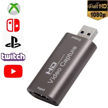 Адаптер HDMI Совместим С USB Для HBMI 4K Карта Захвата ВИДЕО PS4 Игровая DVD Камера Запись Прямой Трансляции Улучшает Качество звука