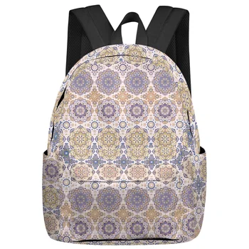 Богемные этнические винтажные женские рюкзаки для подростков, школьные сумки для студентов, рюкзак для ноутбука, изготовленный на заказ, Мужские, женские, дорожные сумки