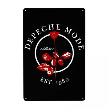 Винтажный электронный рок Depeche Cool Mode Металлическая вывеска Персонализированная жестяная табличка на стене паба Декор бара Декоративное искусство