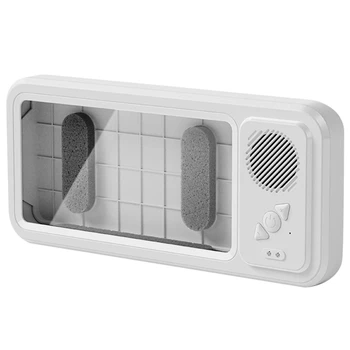Водонепроницаемый противотуманный сенсорный экран, настенный с Bluetooth-динамиком, настенный держатель для телефона для ванной комнаты с душем