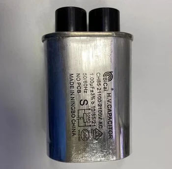 Высоковольтный конденсатор микроволновой печи Ch85 1 мкФ Высоковольтный конденсатор Повышающий фильтр Конденсатор алюминиевый корпус