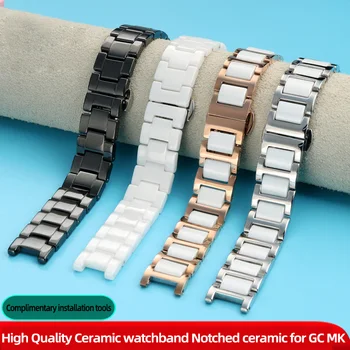 Высококачественный керамический ремешок для часов GC MK ремешок для часов с зубчатым керамическим браслетом модный для Folli Follie 20*11 мм 18*10 мм 16*8 мм