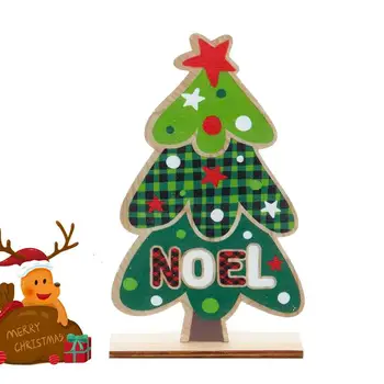 Деревянные украшения для детей, креативные рождественские украшения Санта-Клауса, Рождественские украшения для окон Детской комнаты, квартиры, общежития