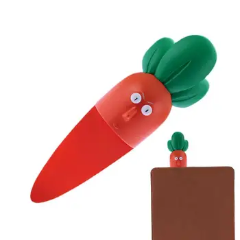 Детские закладки-3D Мультяшные закладки в форме овощей с морковью, Зеленым луком, кукурузными узорами, Стерео Кавайная Рождественская Закладка