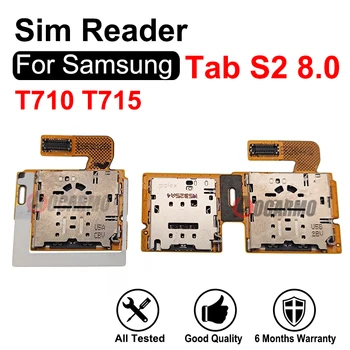 Для Samsung Galaxy T710 T715 Tab S2 8,0, устройство для чтения одной и двух Sim-карт, гибкий кабель Hoder, запасная часть