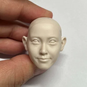 Знаменитая азиатская звезда IU Beauty в масштабе 1/6 неокрашенная модель головы для 12-дюймовых фигурок DIY Accessories