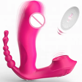 Клиторальный Анальный Вибратор G Spot Секс-Игрушка с 7 Режимами Вибрации, Водонепроницаемая Перезаряжаемая Розовая Игрушка, Игрушка для Взрослых для Женщин