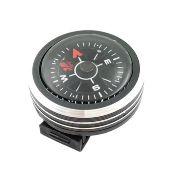 Кнопочные компасы Универсальные наручные компасы для браслетов, часов, обязательное снаряжение для любителей активного отдыха, аксессуар