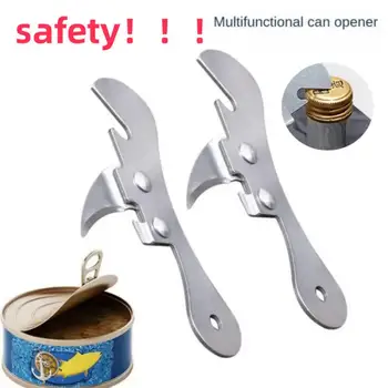 Многофункциональный Консервный нож Для Открывания Пищевых Банок Safe Cut Can Opener Консервный Нож Ручной Кухонный Аксессуар Для Кухни и Ресторана