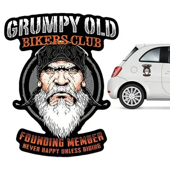 Наклейки Grumpy Old Man Rider Наклейки Grumpy Rider для бампера автомобиля Наклейка на окно автомобиля Украшение панели для грузовиков