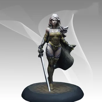 Неокрашенный набор 1/48 35 мм -древняя девушка с мечом, летняя 35 мм фигурка, Историческая фигура, набор из смолы, модель