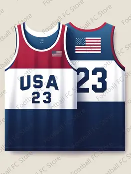 Новая майка США Special Basketball Edition Vest Fans Special Edition № 23 Тренировочная форма Баскетбольная майка Тренировочный жилет