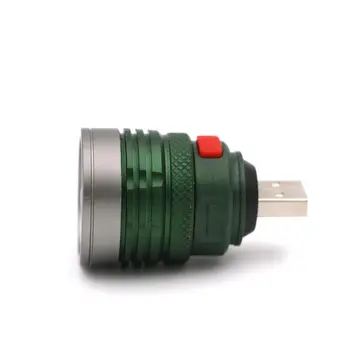 Портативный USB-фонарик Ультраяркий Мини-масштабируемый 3 режима Лампа-вспышка Lanterna Ночник для чтения на открытом воздухе Кемпинговый фонарь