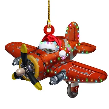 Рождественский кулон в виде самолета автомобиля Прекрасный Рождественский дизайн подвески для создания атмосферы Рождества