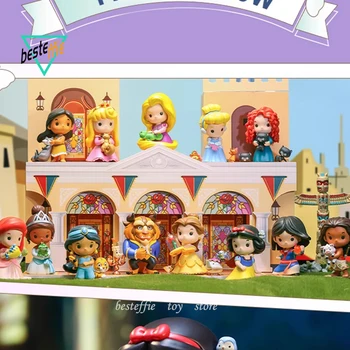 Серия Disney Princess And Her Friends Blind Box Popmart Mystery Box Lucky Box Аниме-фигурки принцессы Каваи Подарки на день рождения для девочек
