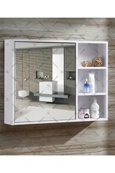 Специальное дизайнерское оформление Шкаф для ванной комнаты с зеркальной полкой, Модульный настенный орнамент