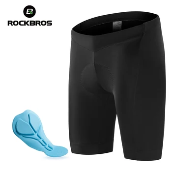 Спортивные велосипедные шорты ROCKBROS с подкладкой для мужчин, велосипедные дышащие противоударные удобные светоотражающие колготки Slim Fit