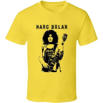 Футболка для гитары T-Rex Marc Bolan желтая Хлопковая унисекс всех размеров S-5Xl TA3489 с длинными рукавами